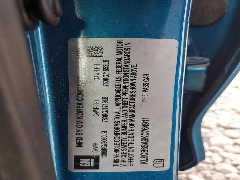 2019 CHEVROLET SPARK LS 12