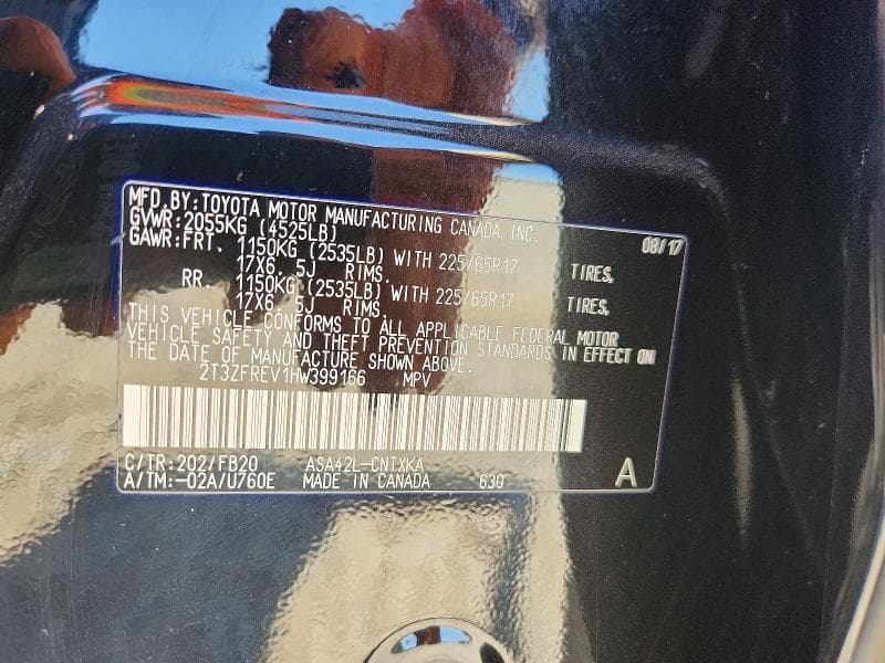 2017 TOYOTA RAV4 LE 13