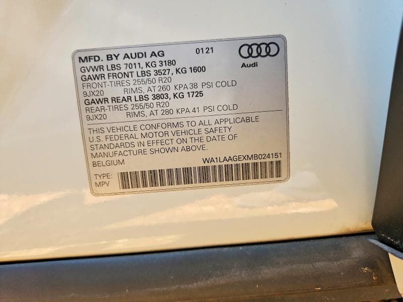 2021 AUDI E-TRON PREMIUM PLUS 13
