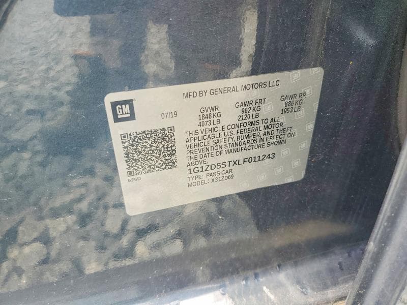 2020 CHEVROLET MALIBU LT 12