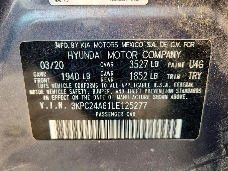 2020 HYUNDAI ACCENT SE 12
