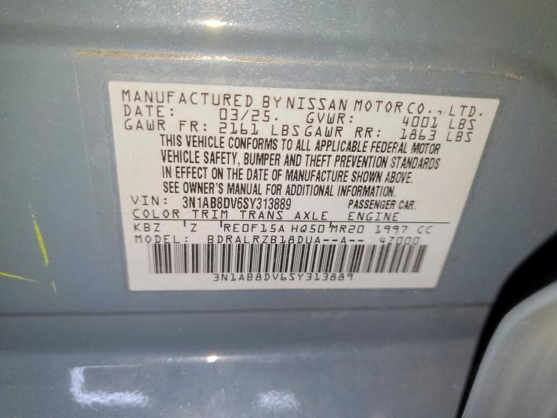 2025 NISSAN SENTRA SR 13