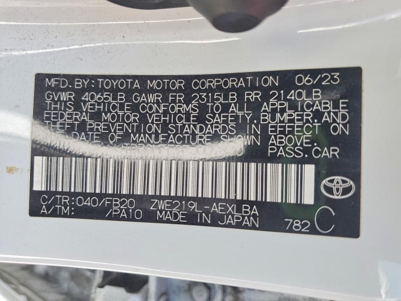 2023 TOYOTA COROLLA HYBRID LE 13