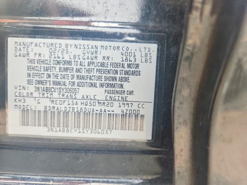 2025 NISSAN SENTRA SV 12