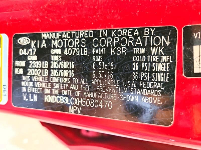 2017 KIA NIRO FE 14