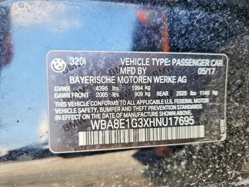 2017 BMW 320 I I 12