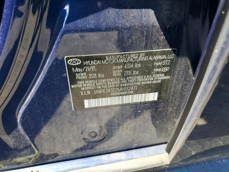 2021 HYUNDAI SONATA SEL PLUS 12