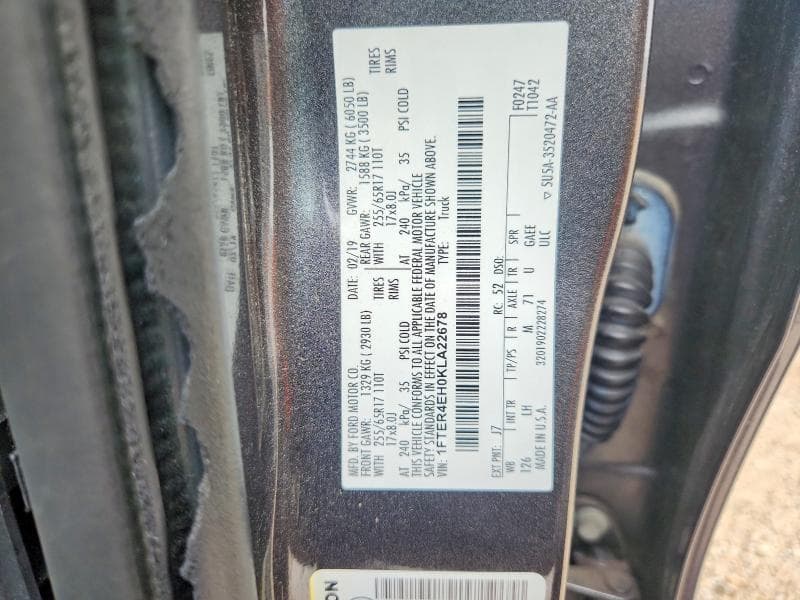 2019 FORD RANGER XL 12
