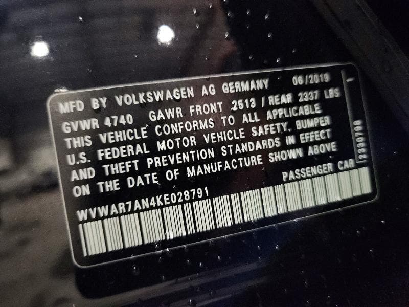 2019 VOLKSWAGEN ARTEON SE 13