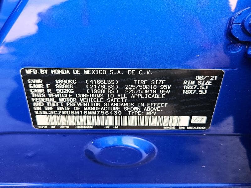 2021 HONDA HR-V SPORT 13