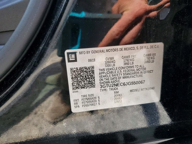2018 GMC SIERRA K1500 SLT 12