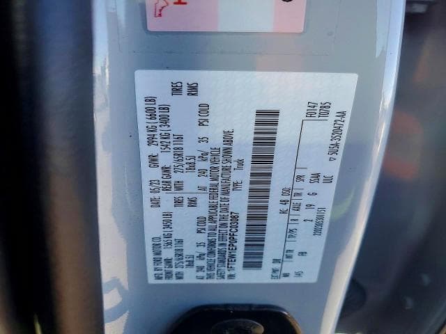 2023 FORD F150 SUPERCREW SUPERCREW 12
