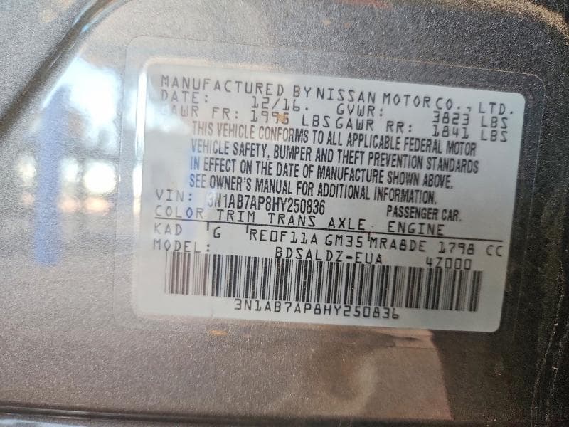 2017 NISSAN SENTRA SV 13
