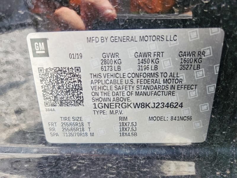 2019 CHEVROLET TRAVERSE LT 13