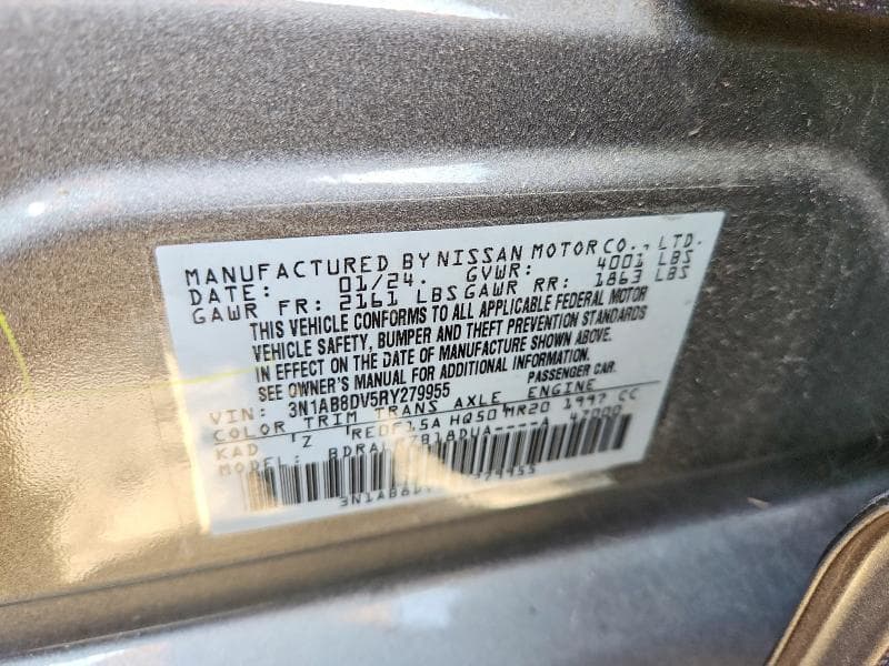 2024 NISSAN SENTRA SR 12
