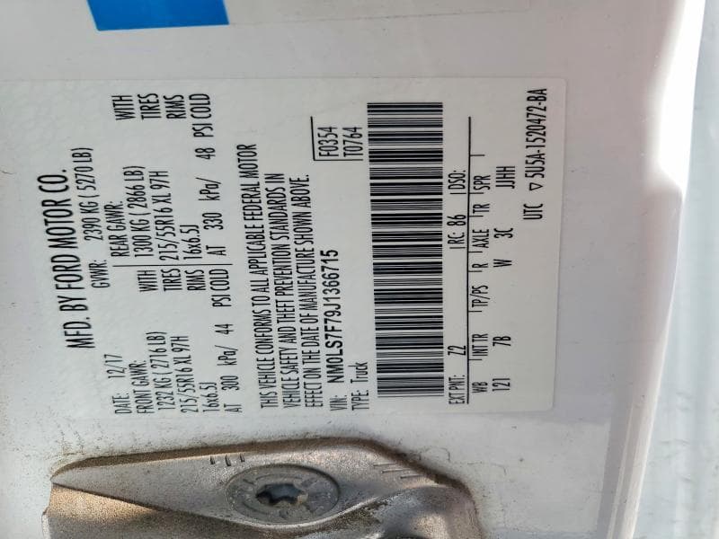 2018 FORD TRANSIT CONNECT XLT XLT 13