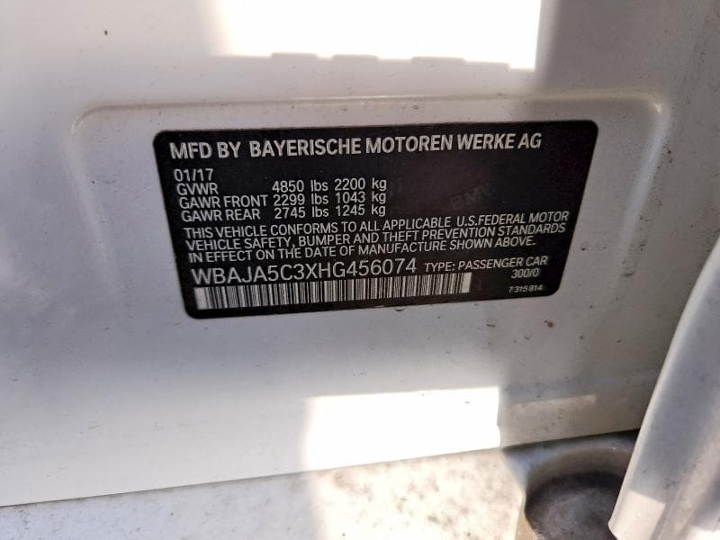2017 BMW 530 I I 12