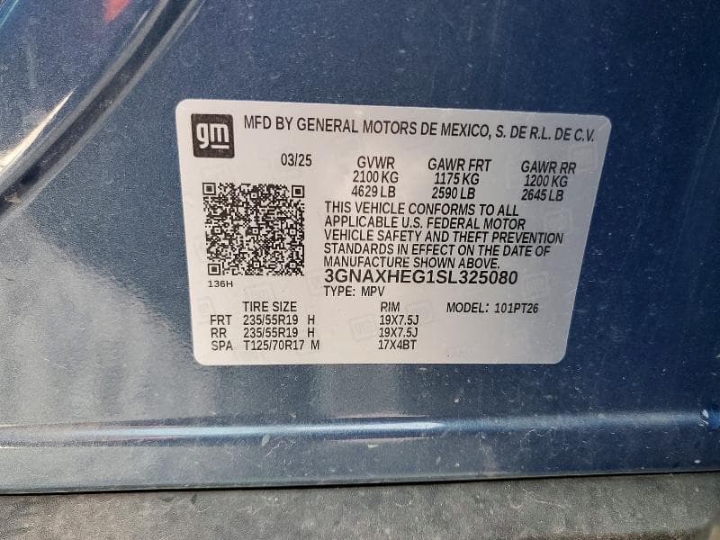 2025 CHEVROLET EQUINOX LT 13