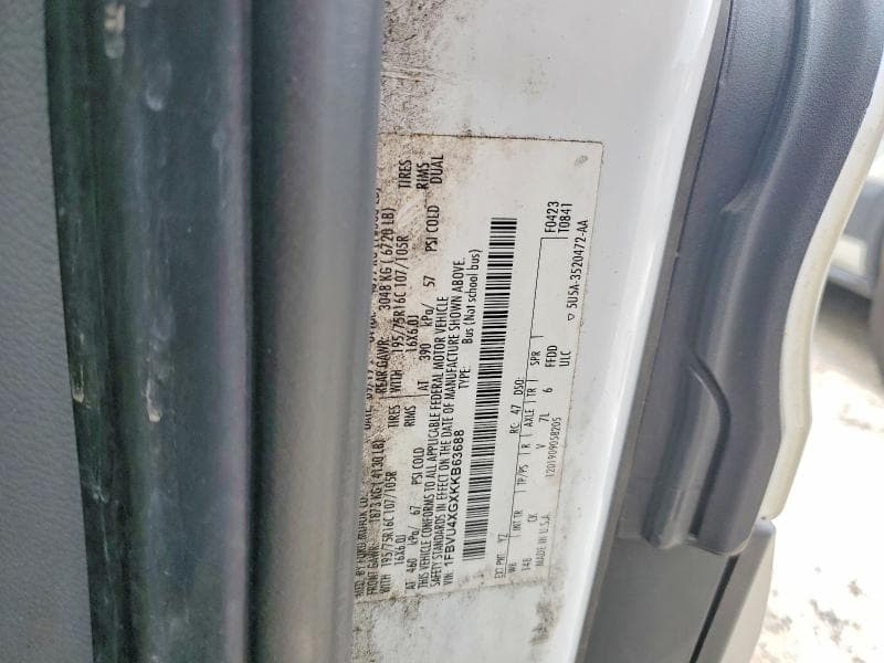 2019 FORD TRANSIT T-350 HD T-350 HD 13