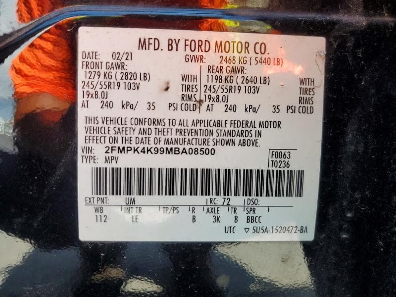 2021 FORD EDGE TITANIUM 12