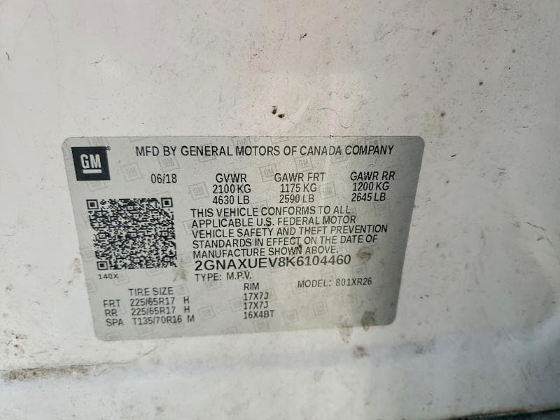 2019 CHEVROLET EQUINOX LT 13