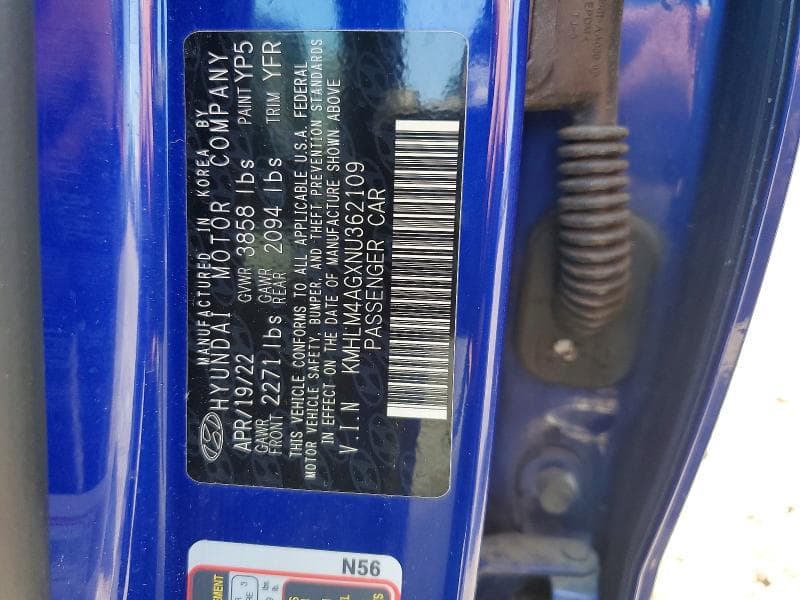 2022 HYUNDAI ELANTRA SEL 12
