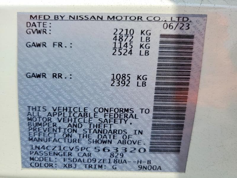 2023 NISSAN LEAF SV PLUS 13