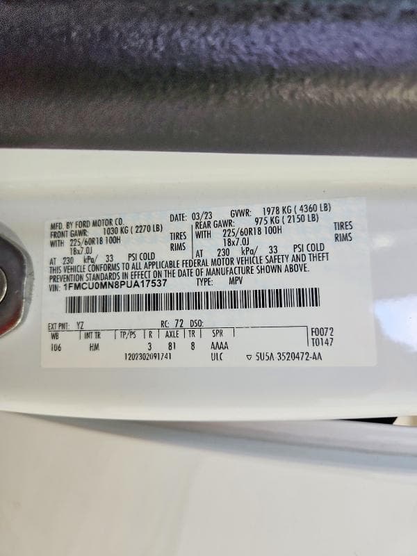 2023 FORD ESCAPE ST LINE 13