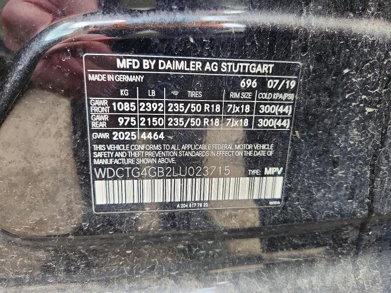 2020 MERCEDES-BENZ GLA 250 4MATIC 250 4MATIC 14