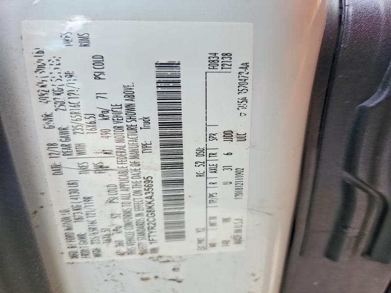 2019 FORD TRANSIT T-250 13