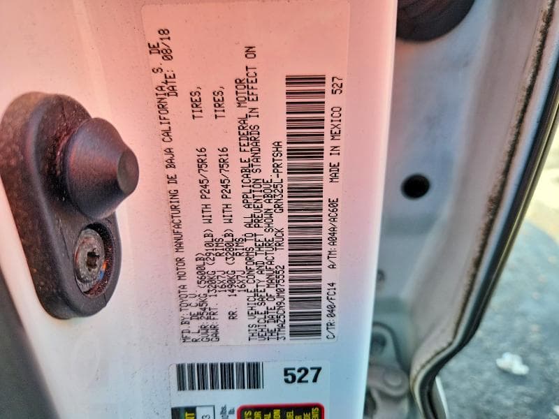 2018 TOYOTA TACOMA SR5 V6 13