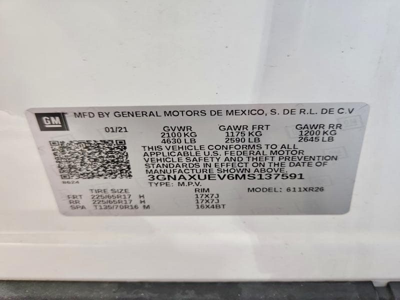 2021 CHEVROLET EQUINOX LT 13