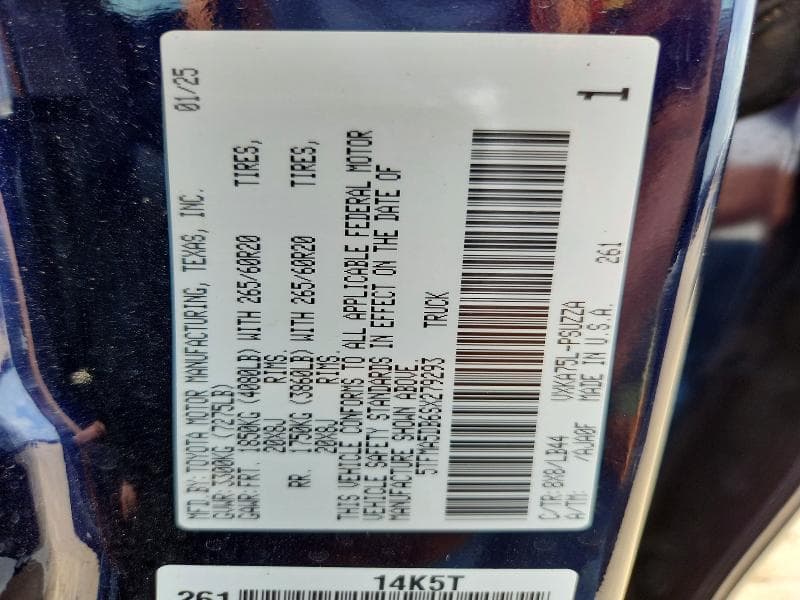 2025 TOYOTA TUNDRA 1794 EDITION 1794 EDITION 12