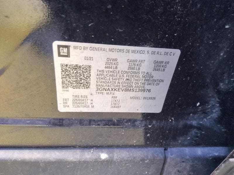 2021 CHEVROLET EQUINOX LT 13