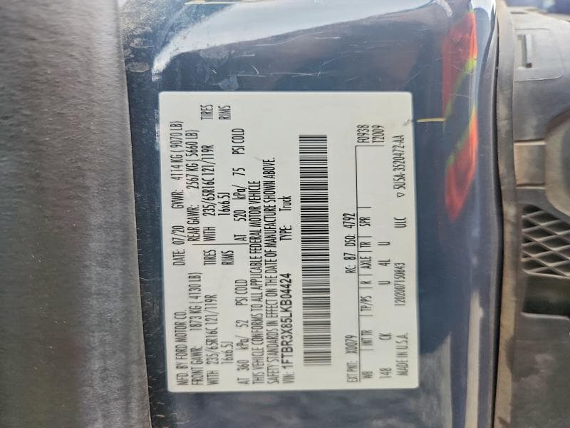 2020 FORD TRANSIT 250 DELIVERY VAN 13