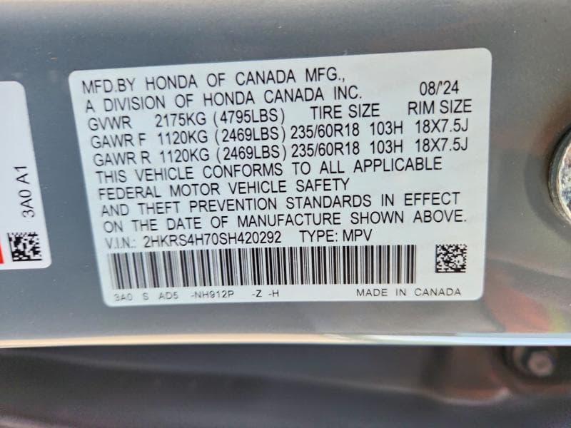 2025 HONDA CR-V EXL 13