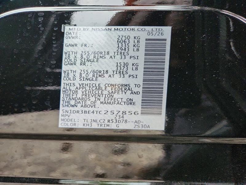 2026 NISSAN PATHFINDER SV SV 15