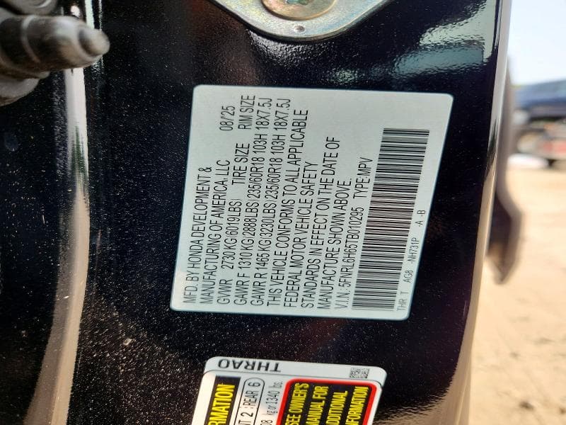 2026 HONDA ODYSSEY 13
