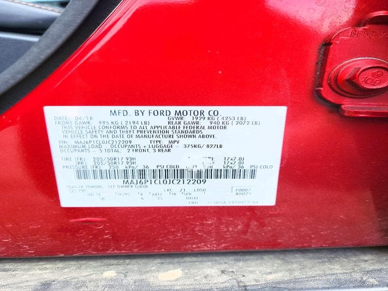 2018 FORD ECOSPORT SES 13