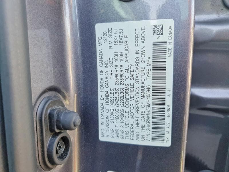 2021 HONDA CR-V EX 14