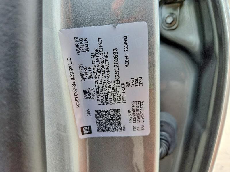 2025 CHEVROLET COLORADO ZR2 13