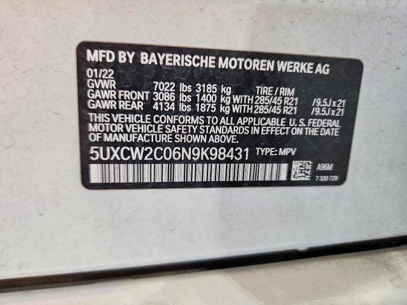 2022 BMW X7 XDRIVE40I 14
