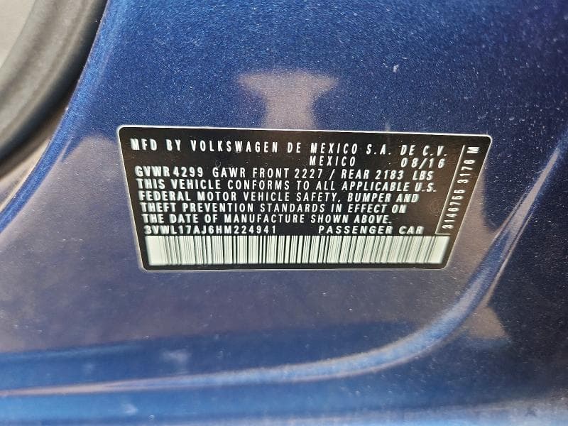 2017 VOLKSWAGEN JETTA SEL/SEL PREMIUM 12
