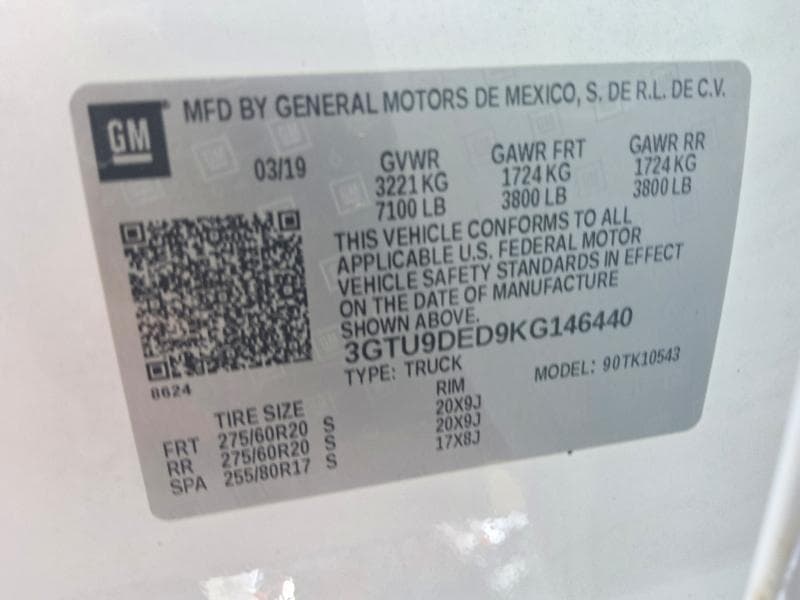 2019 GMC SIERRA K1500 SLT 12