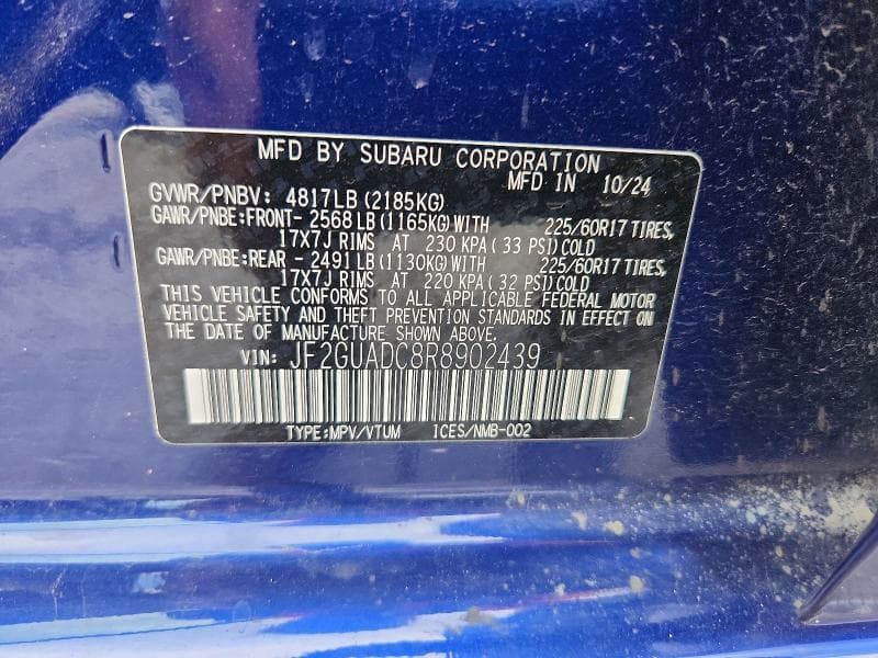 2024 SUBARU CROSSTREK PREMIUM 13