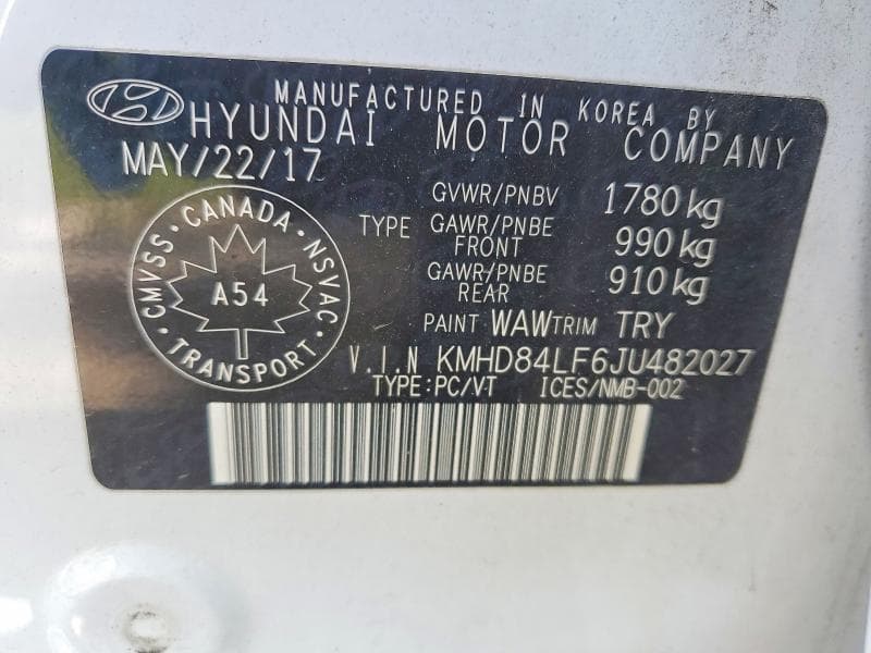 2018 HYUNDAI ELANTRA SEL 12