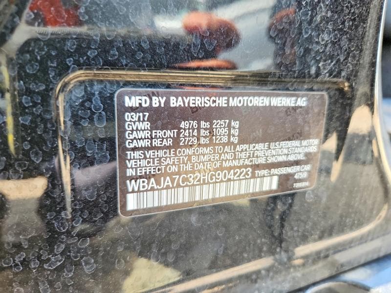 2017 BMW 530 XI XI 12