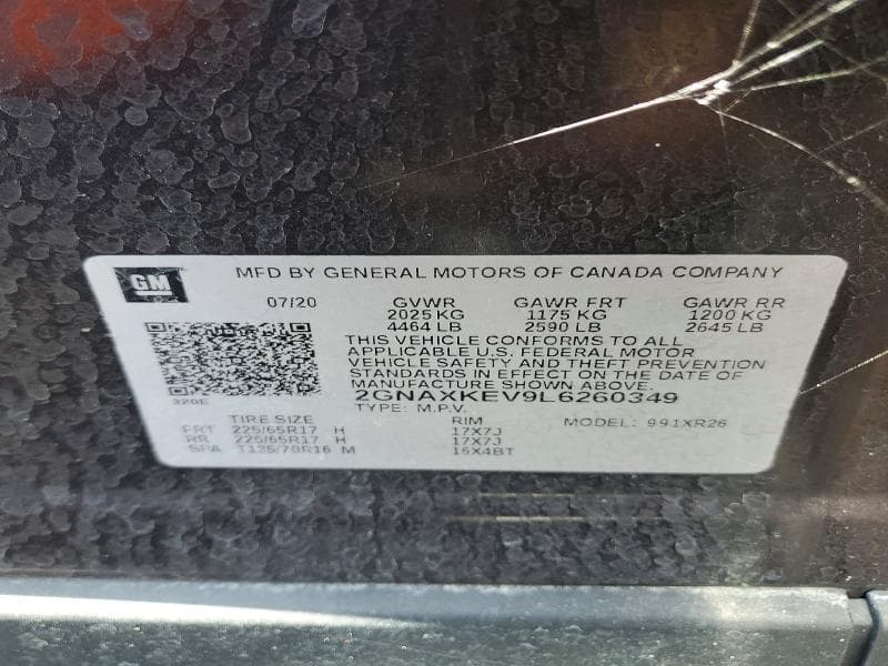 2020 CHEVROLET EQUINOX LT 13