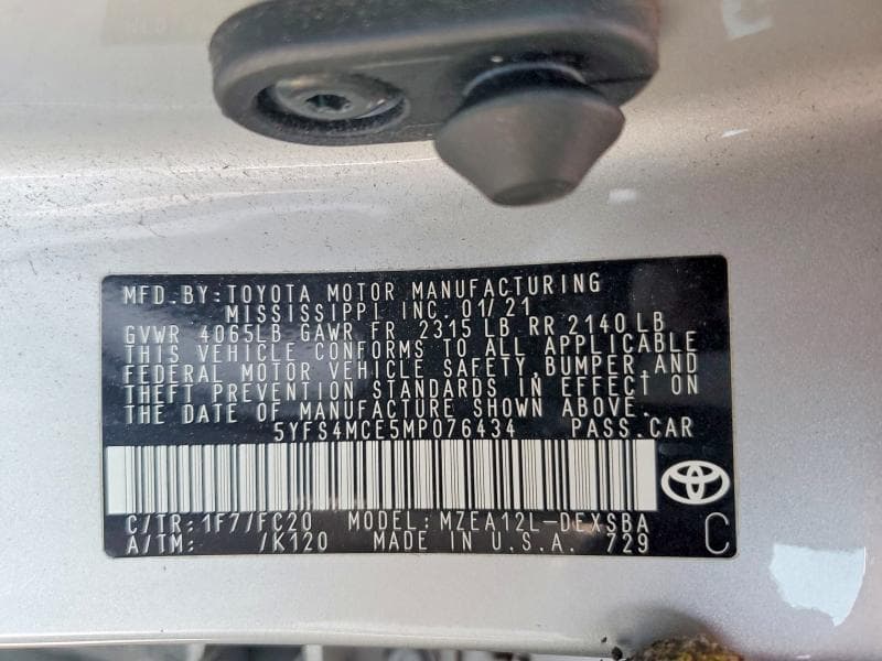 2021 TOYOTA COROLLA SE 12