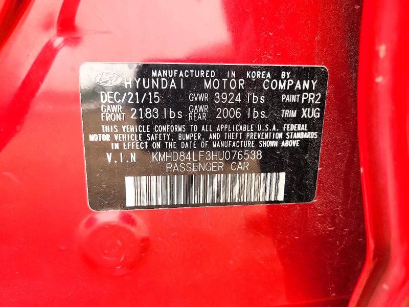 2017 HYUNDAI ELANTRA SE 12